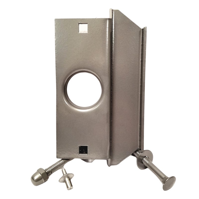 TUFF STRIKE Steel Latch Guard Plate for Out-Swinging Doors | Commercial Door Security | Universal Latch Guard | TUFF STRIKE | Aluminum - Image 3
